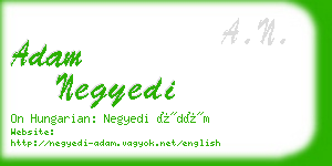 adam negyedi business card